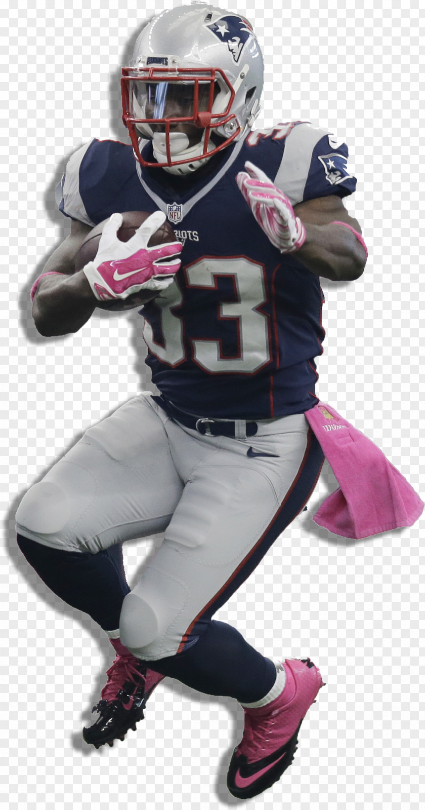 Team Magenta American Football Background PNG