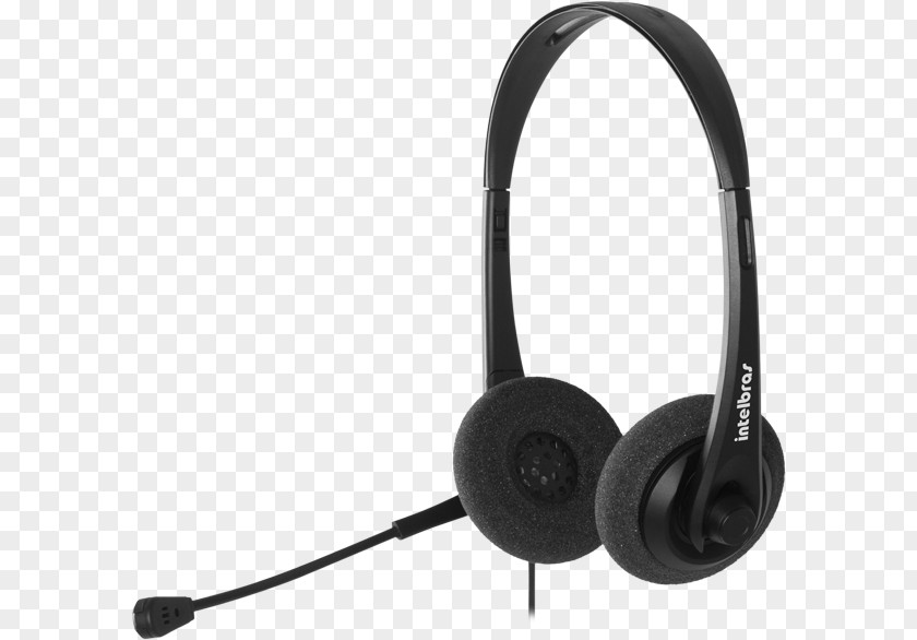 USB Headset Stand Headphones Microphone Intelbras HSB 50 Telephone PNG