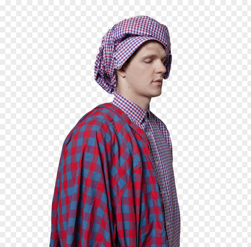 Beanie Tartan Sun Hat Fashion Scarf PNG