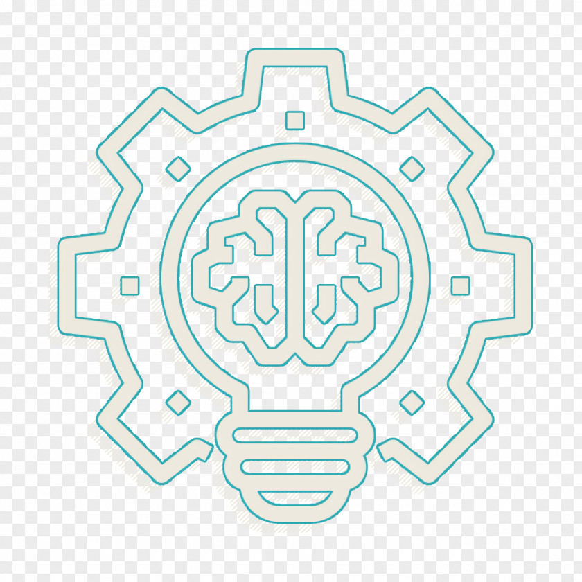 Brain Concept Icon Smart Gear PNG