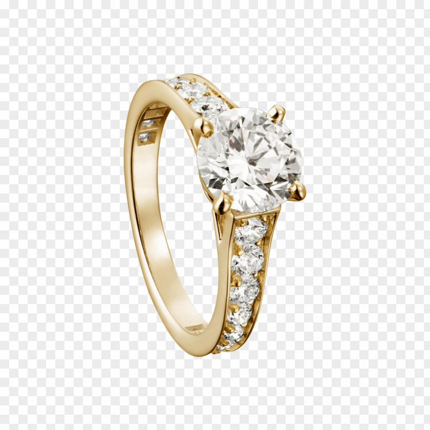 Engagement Ring Diamond Brilliant Cartier PNG