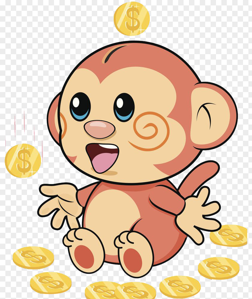 Golden Monkey,Golden Monkey Illustration PNG