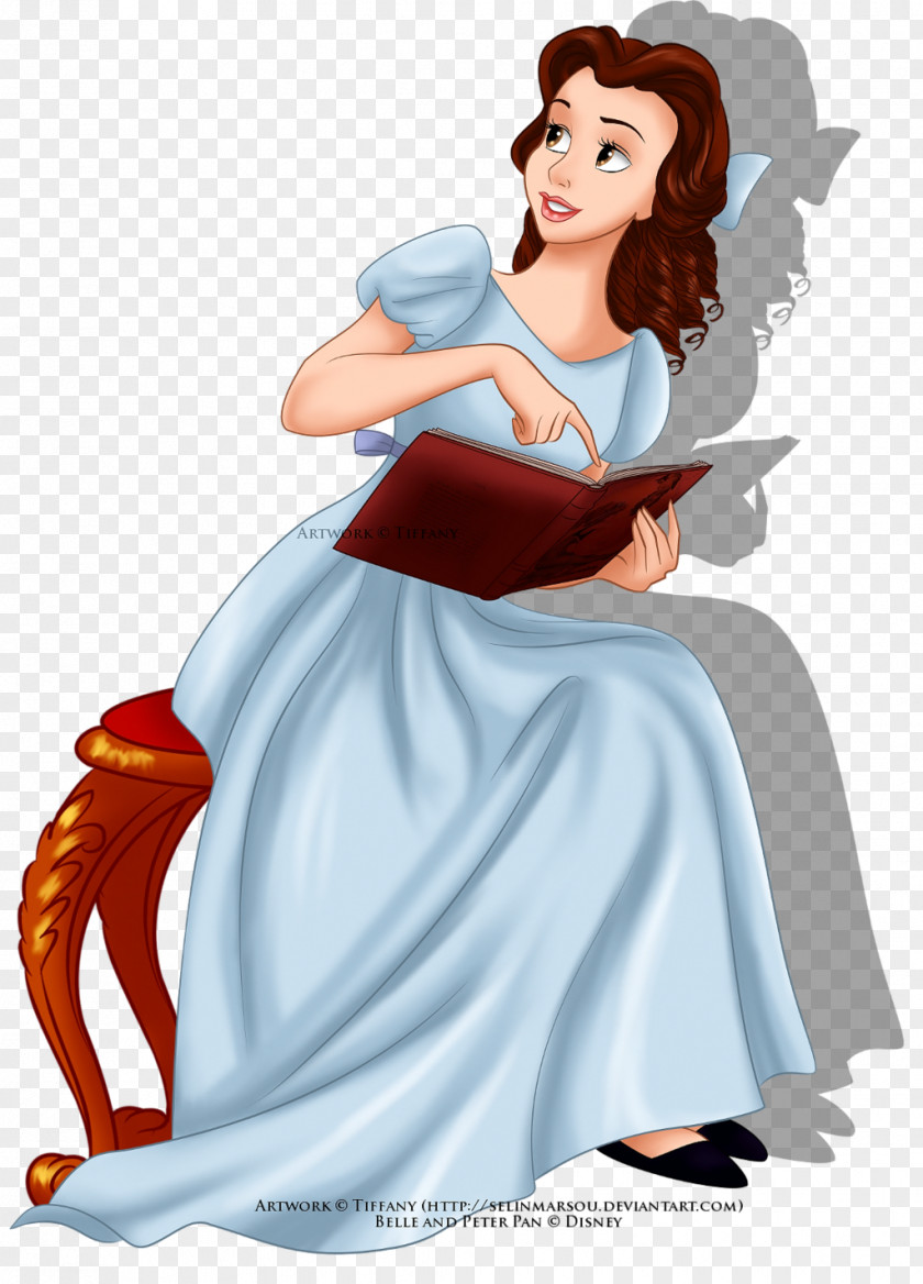 Peter Pan Belle Wendy Darling Beast Once Upon A Time PNG