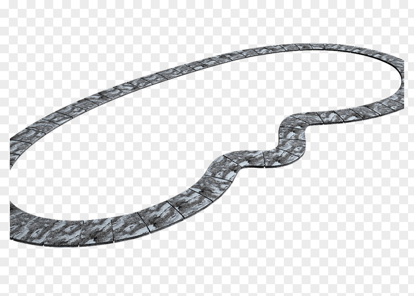 Silver Reptile Body Jewellery Chain PNG