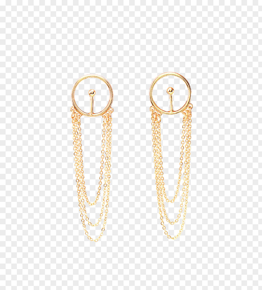 T-shirt Earring Gold Chain Jewellery PNG