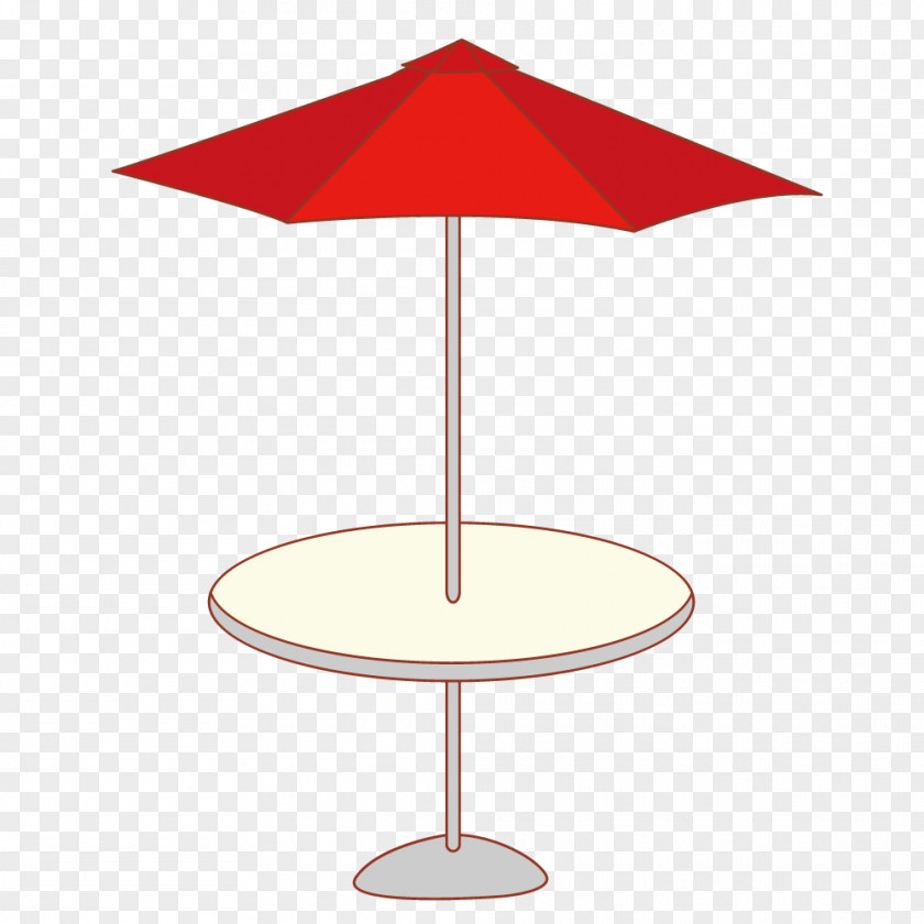 Cartoon Red Parasol Round Small Table Umbrella Auringonvarjo PNG