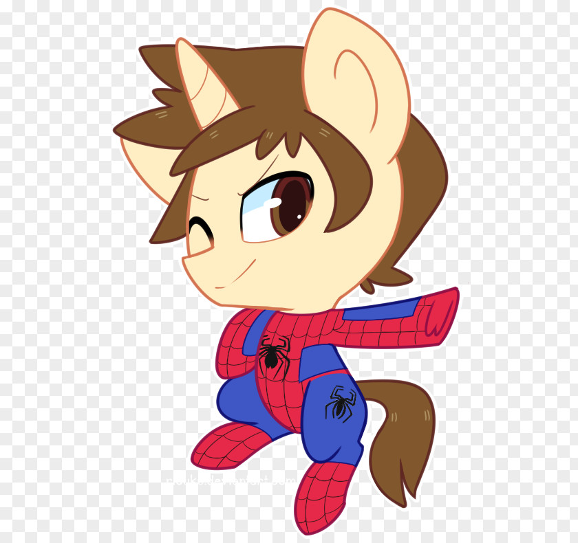 Peter Parker Spiderman Pony Drawing Fan Art PNG