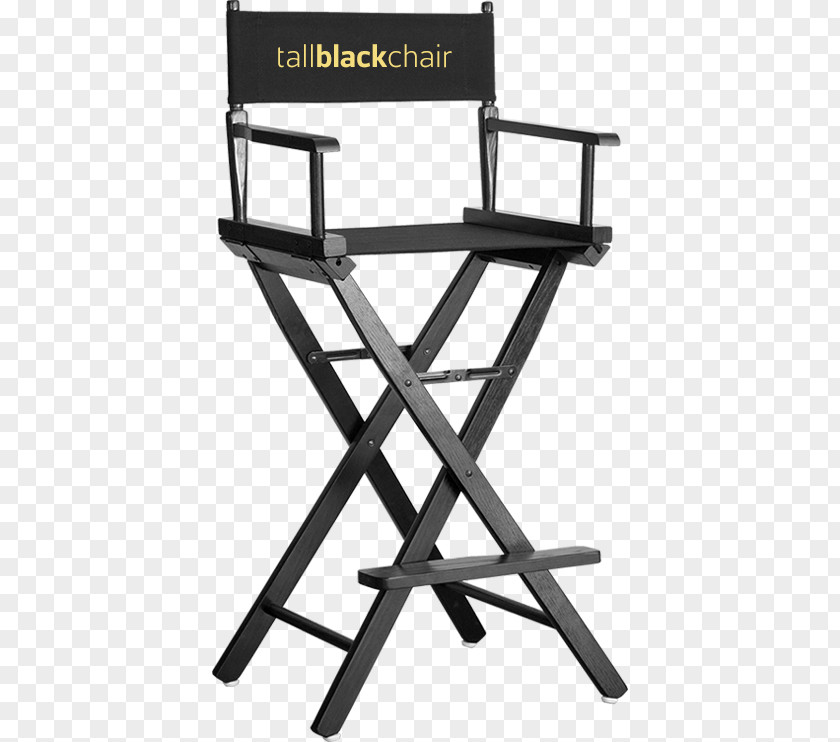 Black Directors Chair Bedside Tables Director's Furniture PNG