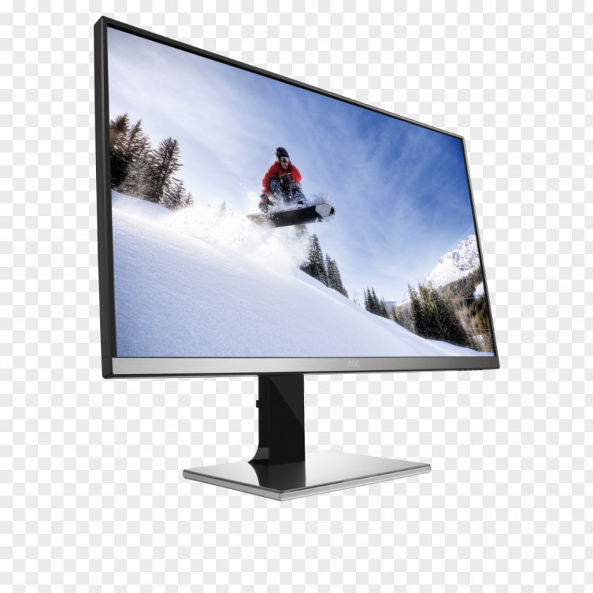 Computer Monitors IPS Panel AOC International DisplayPort Digital Visual Interface PNG