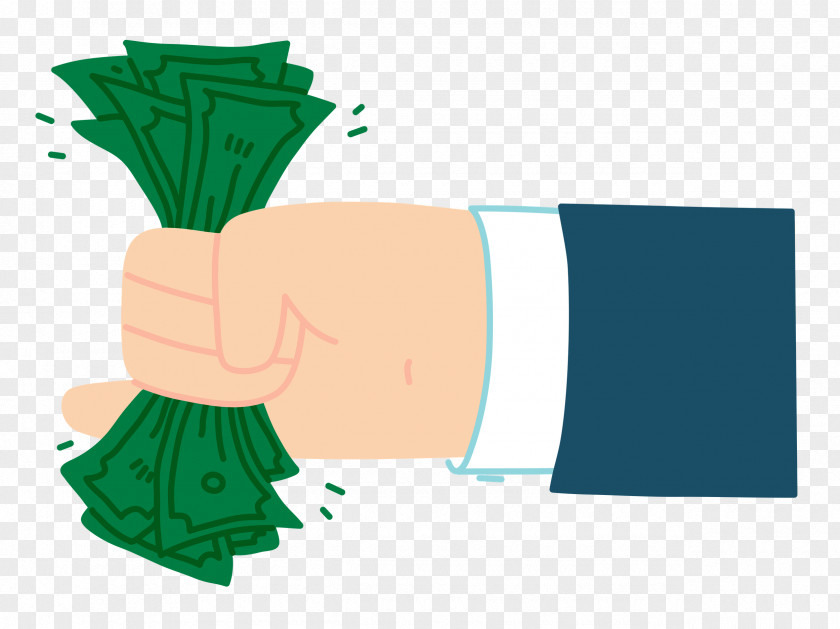 Hand Holding Cash PNG