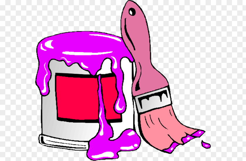 Cliparts Pink Paint Painting Clip Art PNG