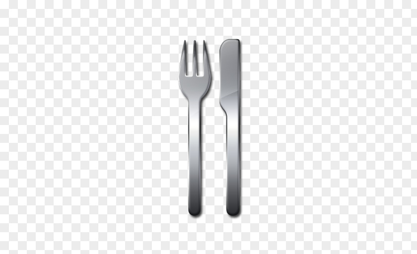 Fork And Knife Spoon Black White PNG
