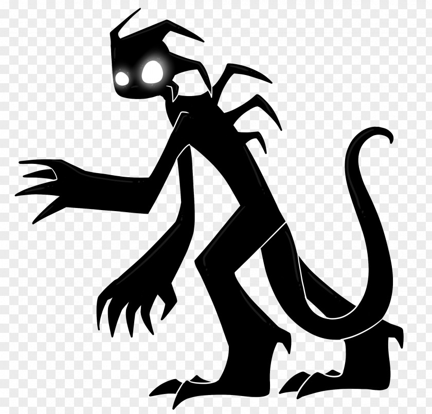 Monster Drawing Shadow Silhouette Clip Art PNG