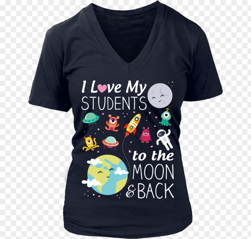 To The Moon And Back T-shirt Hoodie Neckline Sleeve PNG