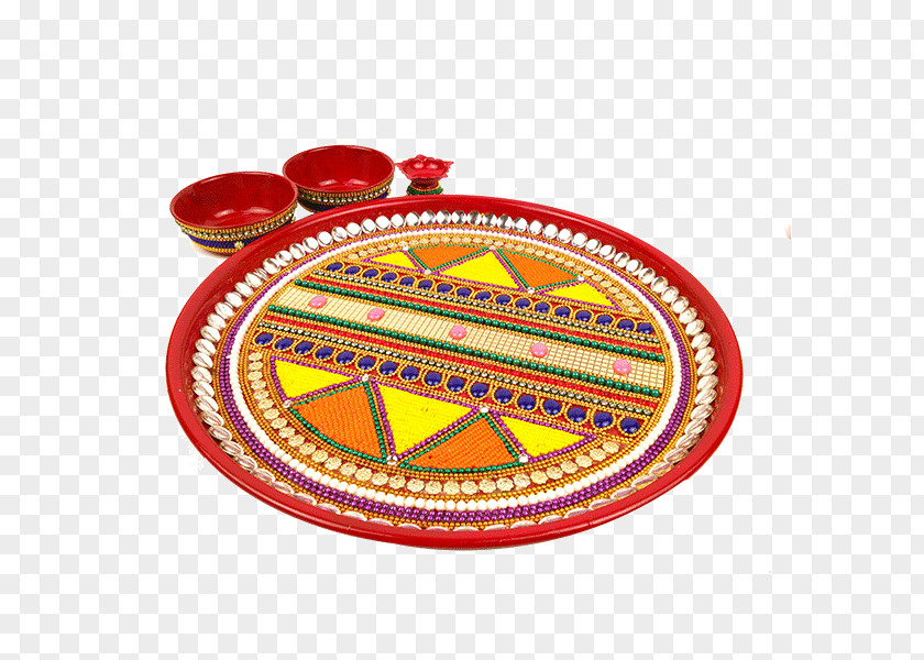 Puja Thali Platter Diya Plate PNG