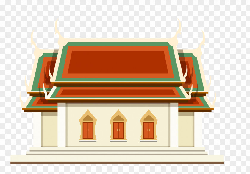 Thai Cartoon Grand Palace Clip Art PNG