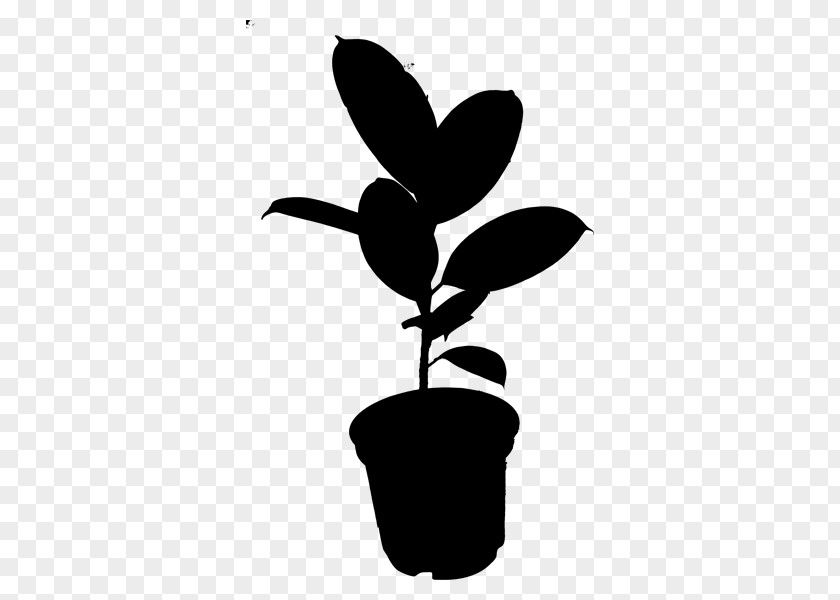 Flower Clip Art Leaf Plant Stem Silhouette PNG