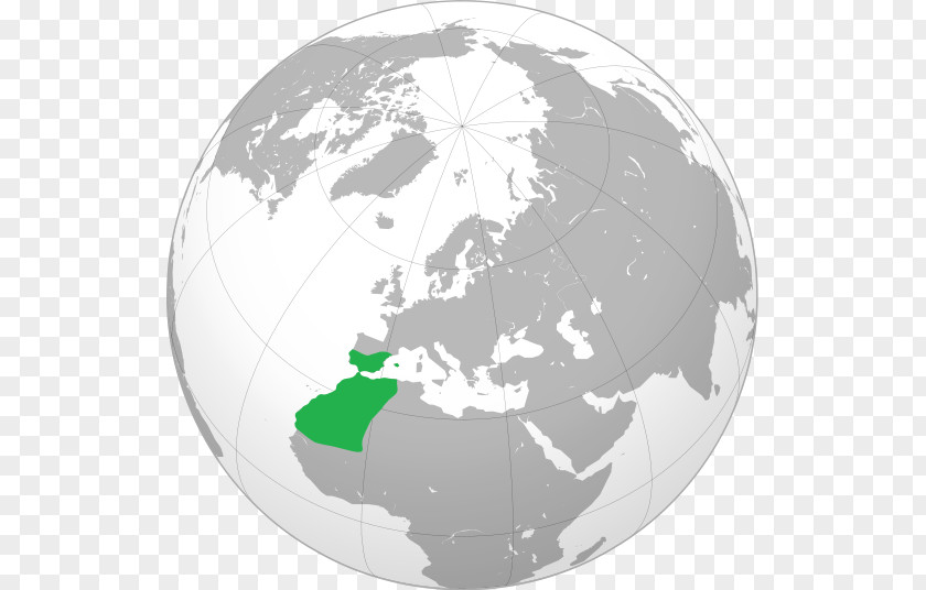 Globe Spain Orthographic Projection In Cartography Map Peninsular War PNG