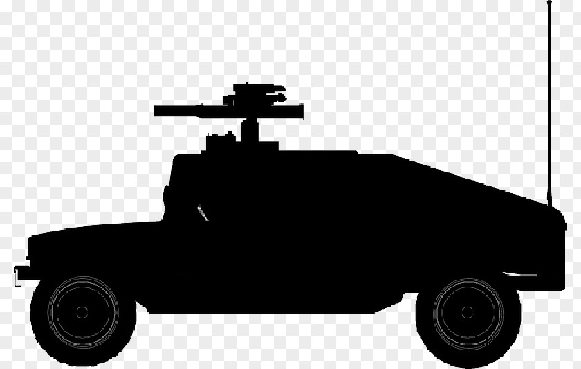 Gun Silhouette Humvee Hummer H1 Car Army PNG
