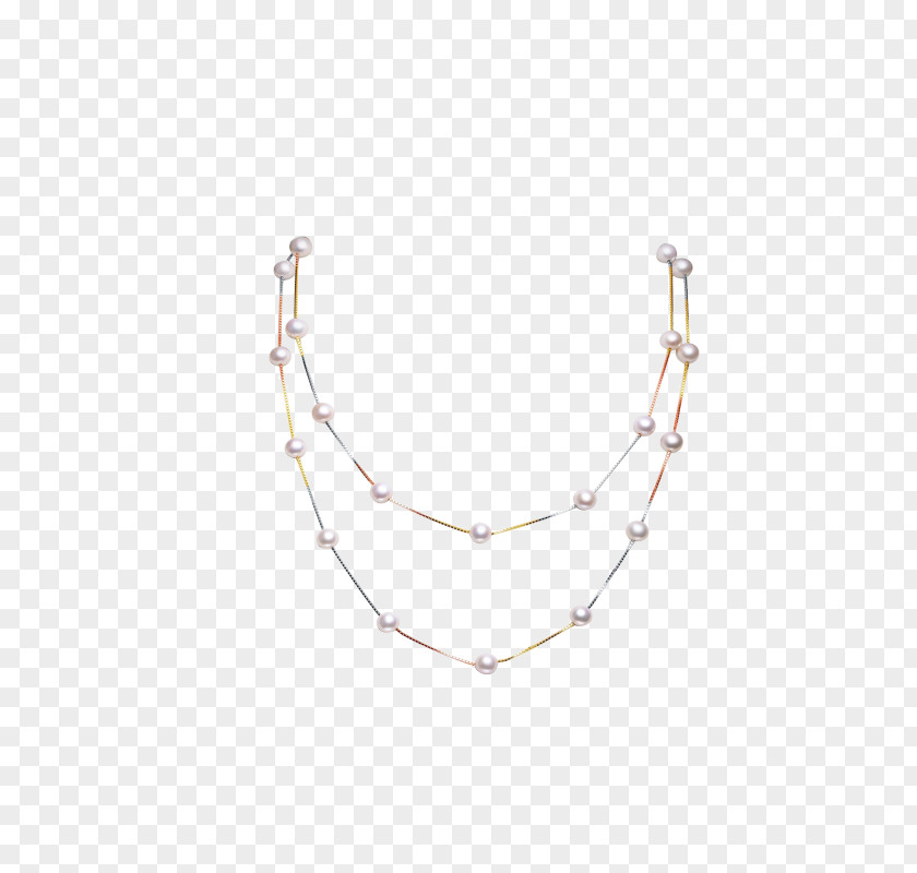 Pearl Necklace Chain Body Piercing Jewellery Pattern PNG