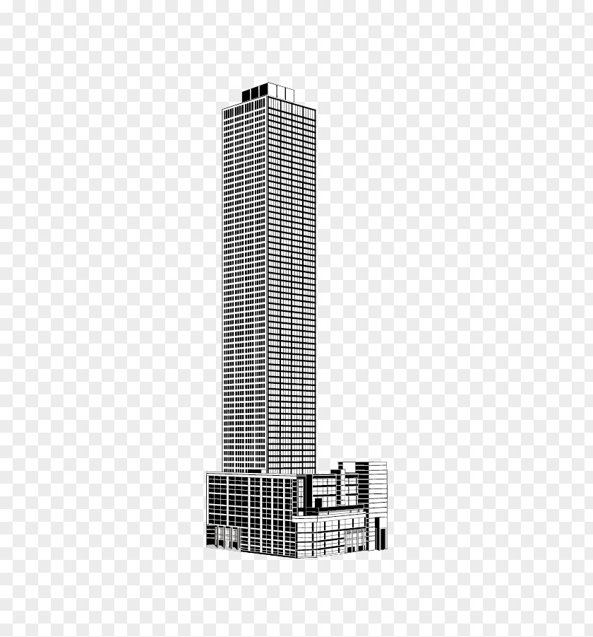 World Skyscrapers Skyscraper Kor, East Azerbaijan Black And White High-rise Building PNG