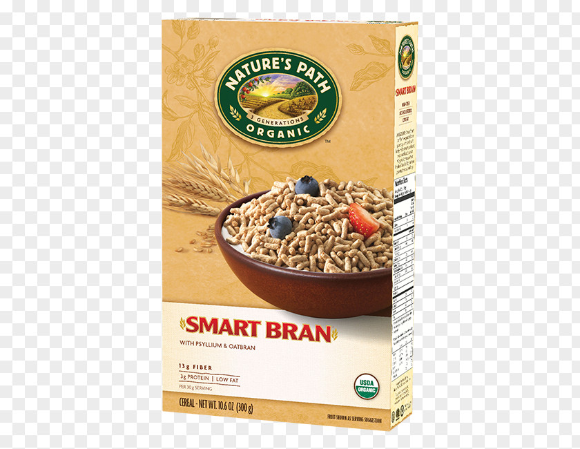 Breakfast Cereal Organic Food Nature's Path Bran PNG