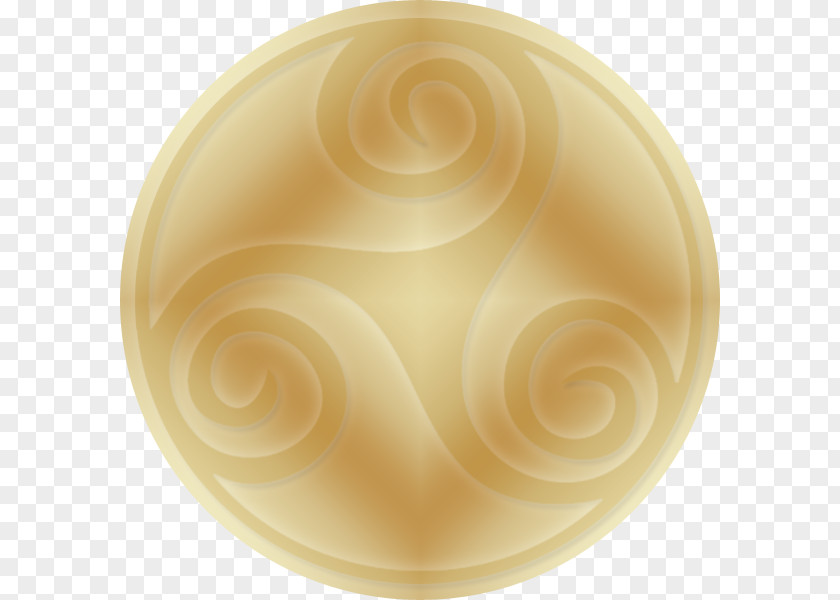 Circle Spiral Peach PNG