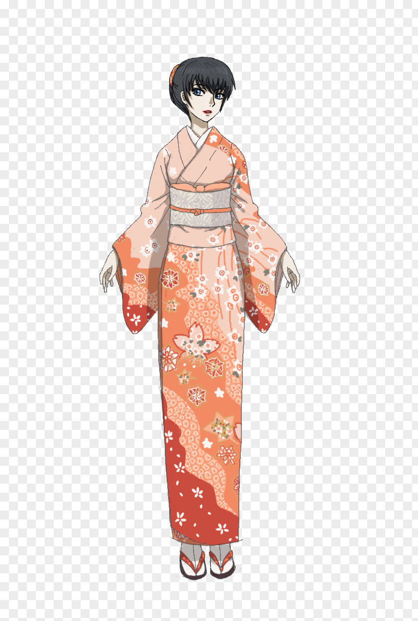 Kimono Design Weapon Robe PNG