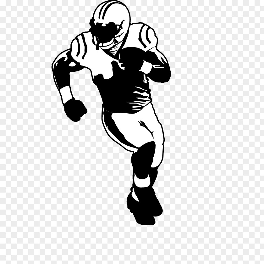 Rugby Player Silhouette American Football Drawing PNG