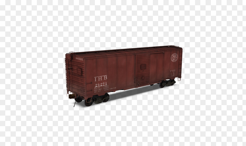 Train Rail Transport Passenger Car Boxcar Railroad PNG