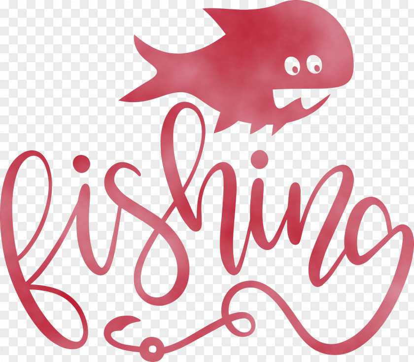 Logo Calligraphy Fishing PNG