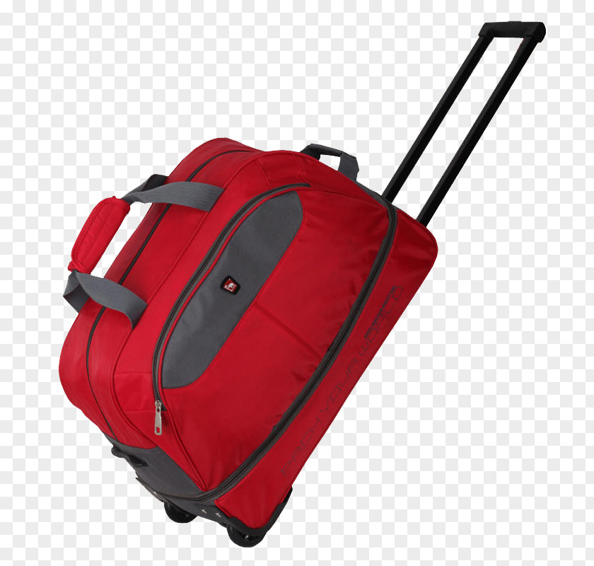 Red Luggage Handbag Suitcase Backpack Duffel Bag PNG