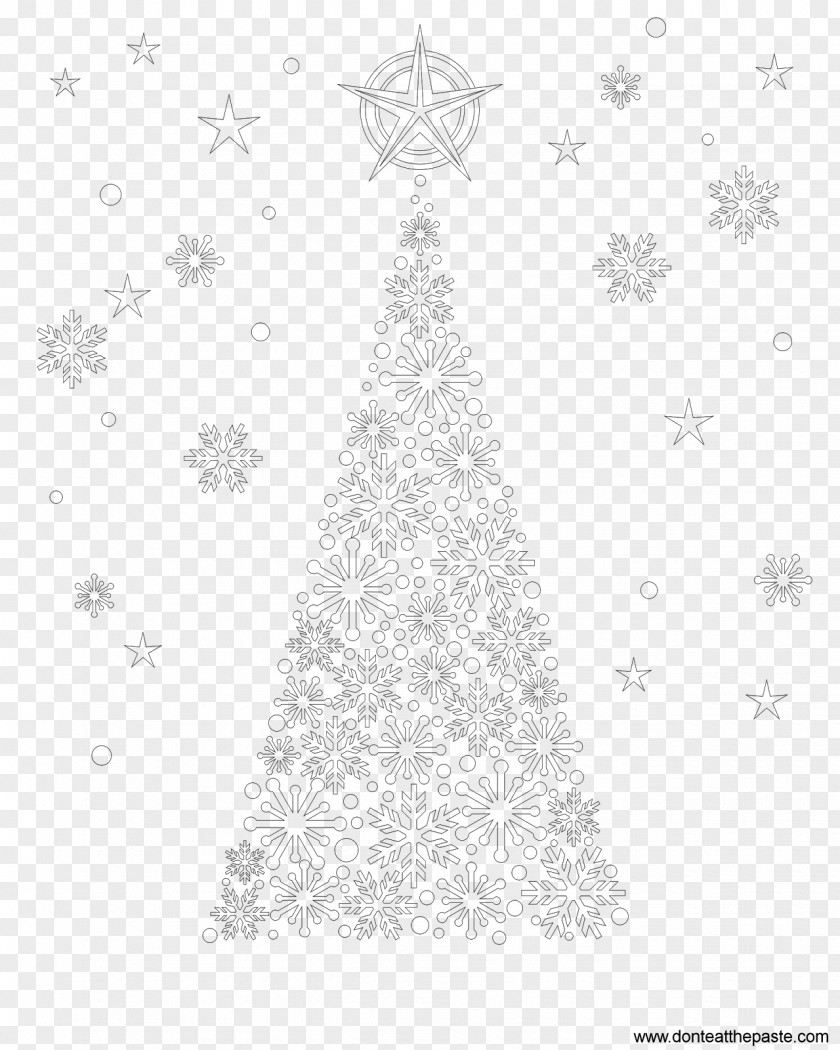 Snow Tree Coloring Book Bookmark Page Writing PNG