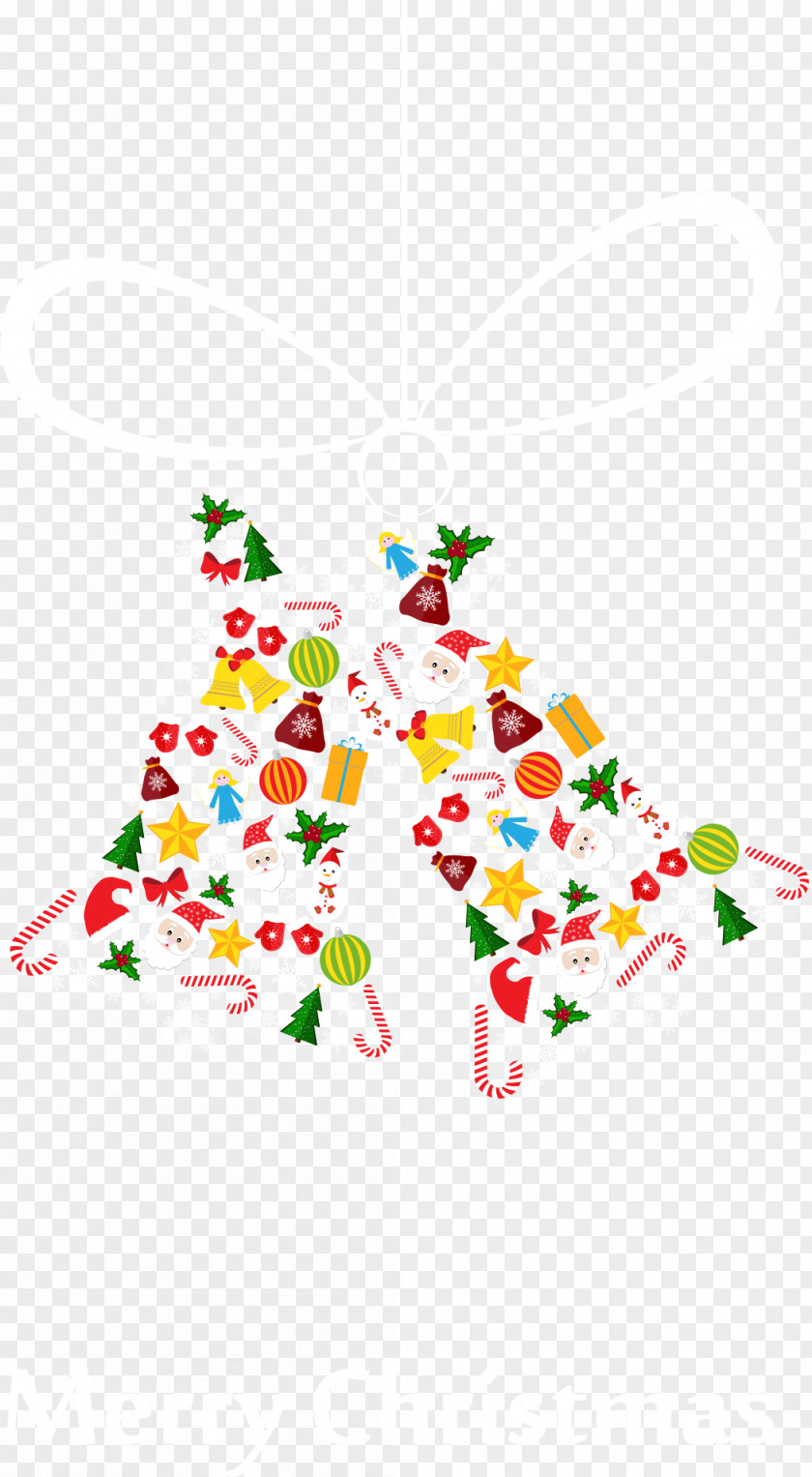 Cartoon Vector Christmas Bells Illustration PNG
