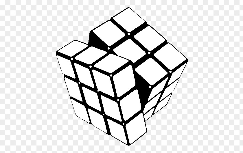 Cube Rubik's Wall Decal Coloring Book Sticker PNG