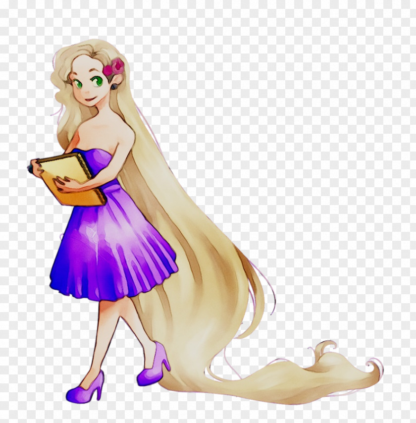 Barbie Illustration Cartoon Purple Character PNG