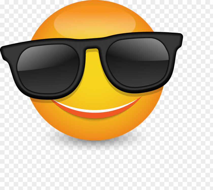 Cool Sunglasses Vector Emoticons Smiley Emoticon PNG