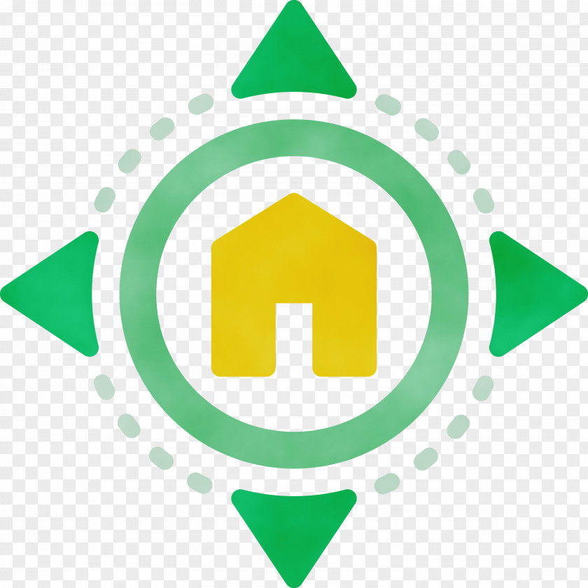 Green Line Symbol Logo Circle PNG