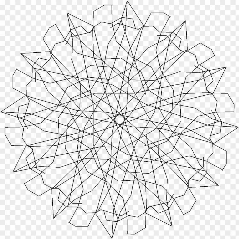 Line Symmetry Art Point Pattern PNG