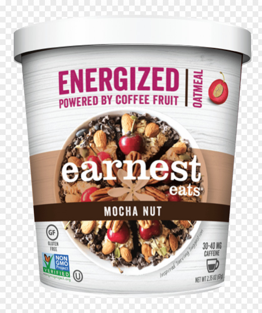 Mocha Breakfast Cereal Muesli Oatmeal Food Earnest Eats PNG