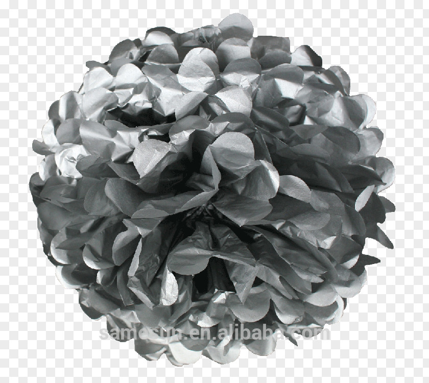 Silver Tissue Paper Pom-pom Lantern Cheerleading PNG