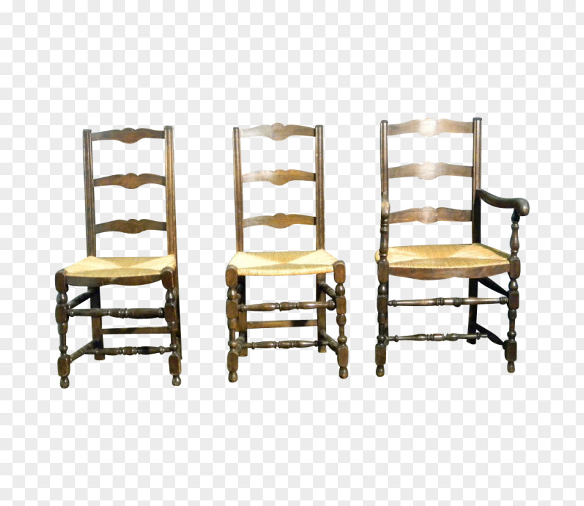 Chair Dining Room Ladderback Antique Table PNG