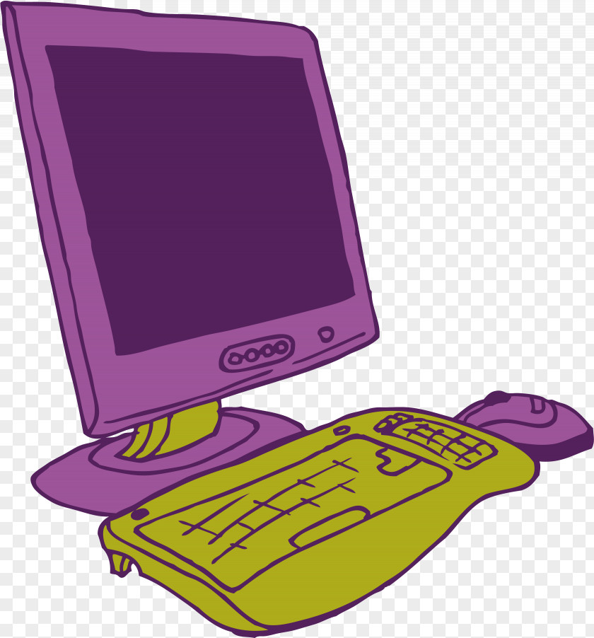 Computer Cartoon Clip Art PNG