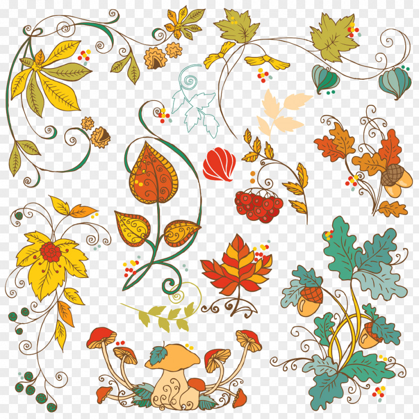 Hand-painted Autumn Illustration PNG