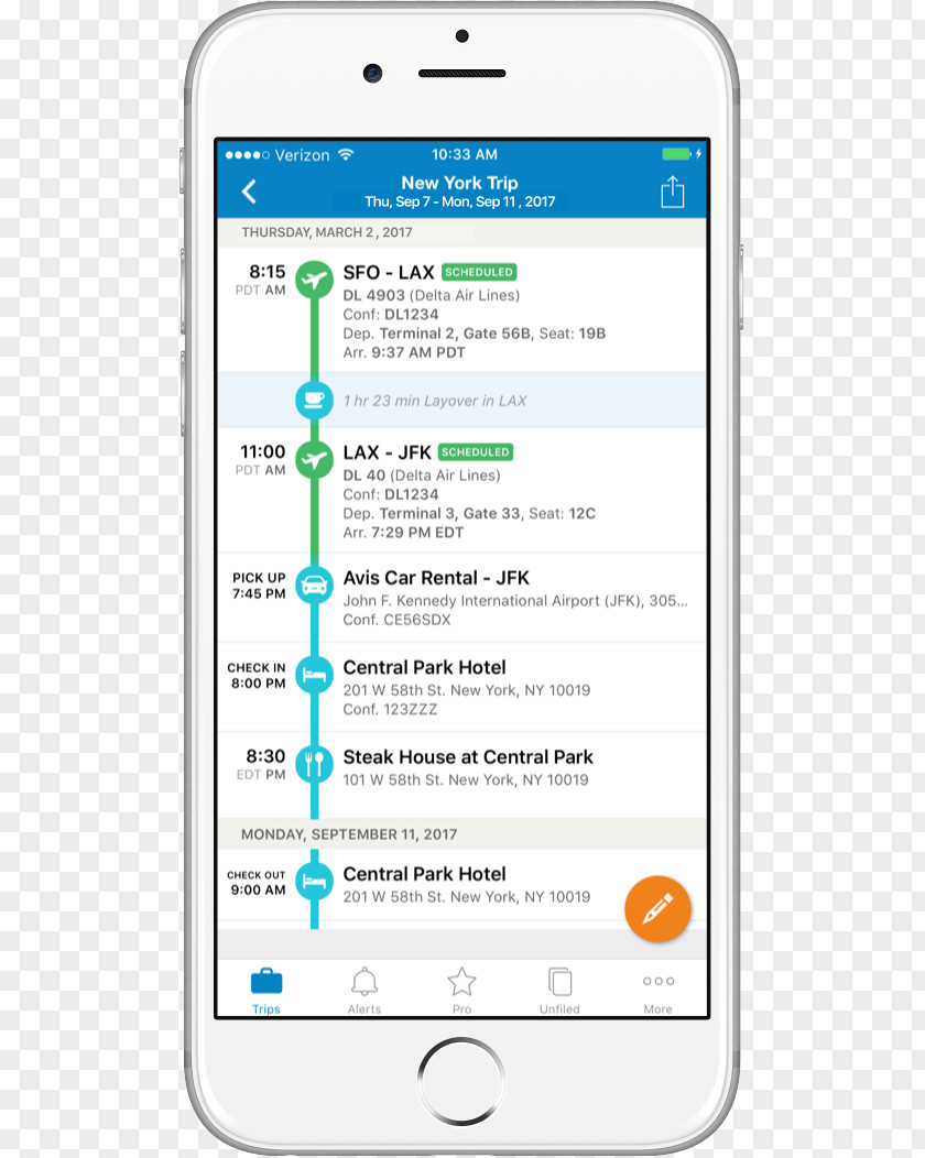 Smartphone Travel TripIt The Skimm PNG