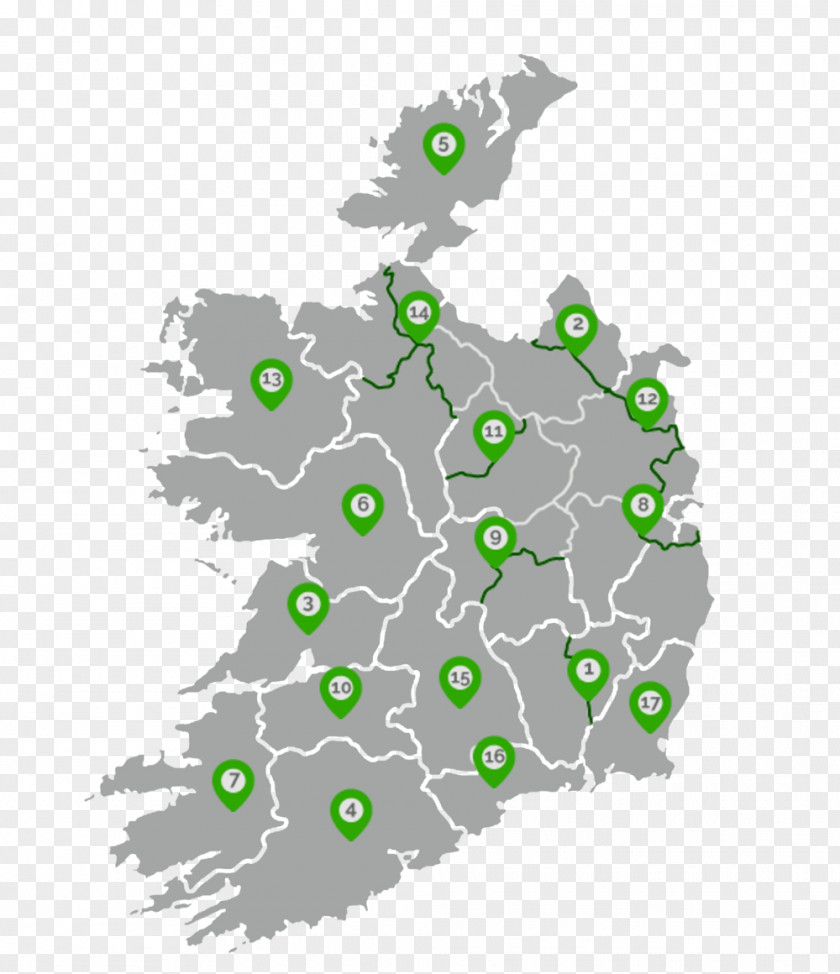 Carlow Ireland Map Royalty-free PNG