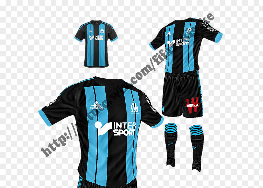 Olympique Marseille Sleeve Sport Uniform Font PNG