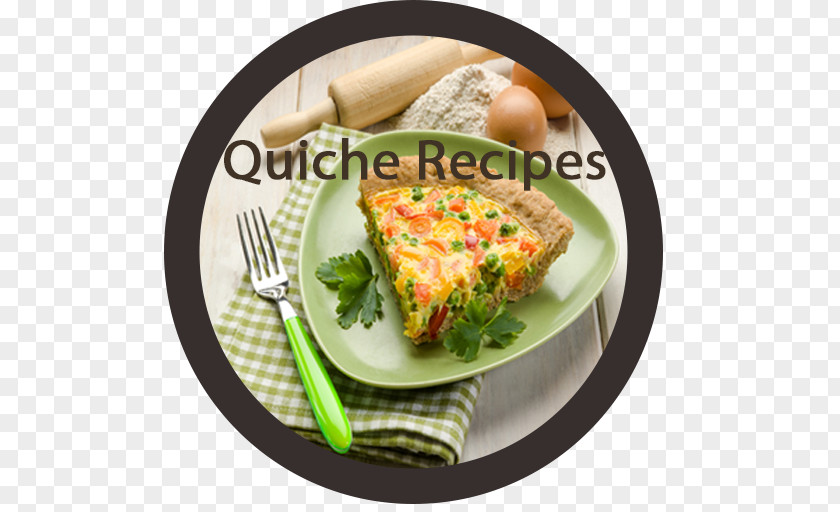 Plate Quiche Omelette Vegetarian Cuisine Food PNG