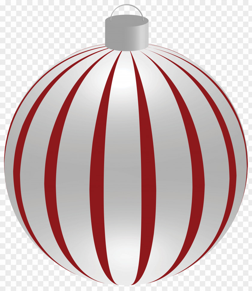 Striped Christmas Ball With Ornaments Clipart Image Ornament Clip Art PNG