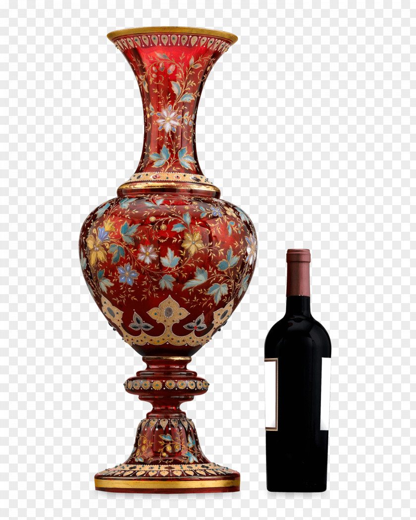 Vase Ceramic Mosser Glass Uranium PNG